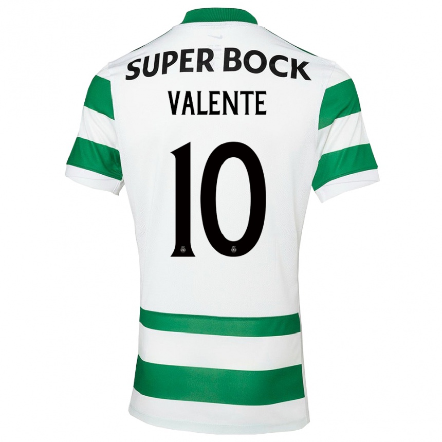 ילדים כדורגל João Valente #10 ירוק לבן ג'רזי ביתית 2025/26