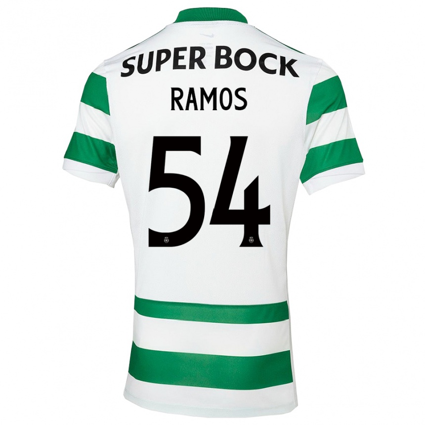 ילדים כדורגל Bruno Ramos #54 ירוק לבן ג'רזי ביתית 2025/26