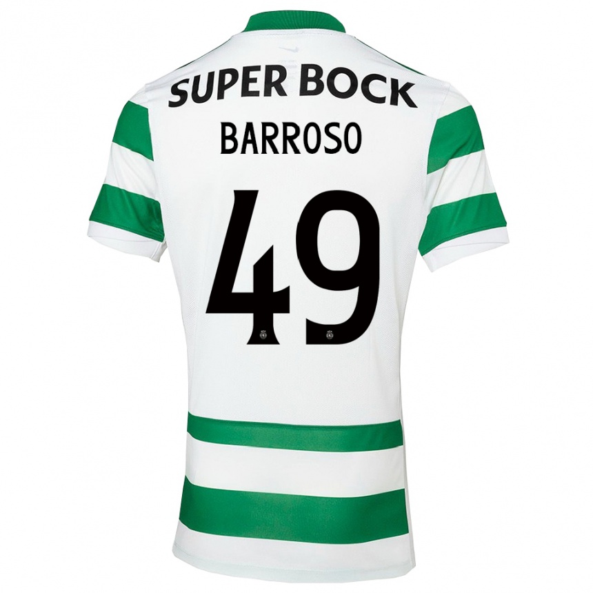 ילדים כדורגל לאונרדו חוסה קייטאנו ברוזו #49 ירוק לבן ג'רזי ביתית 2025/26 ילדים כדורגל לאונרדו חוסה קייטאנו ברוזו #49 ירוק לבן ג'רזי ביתית 2025/26