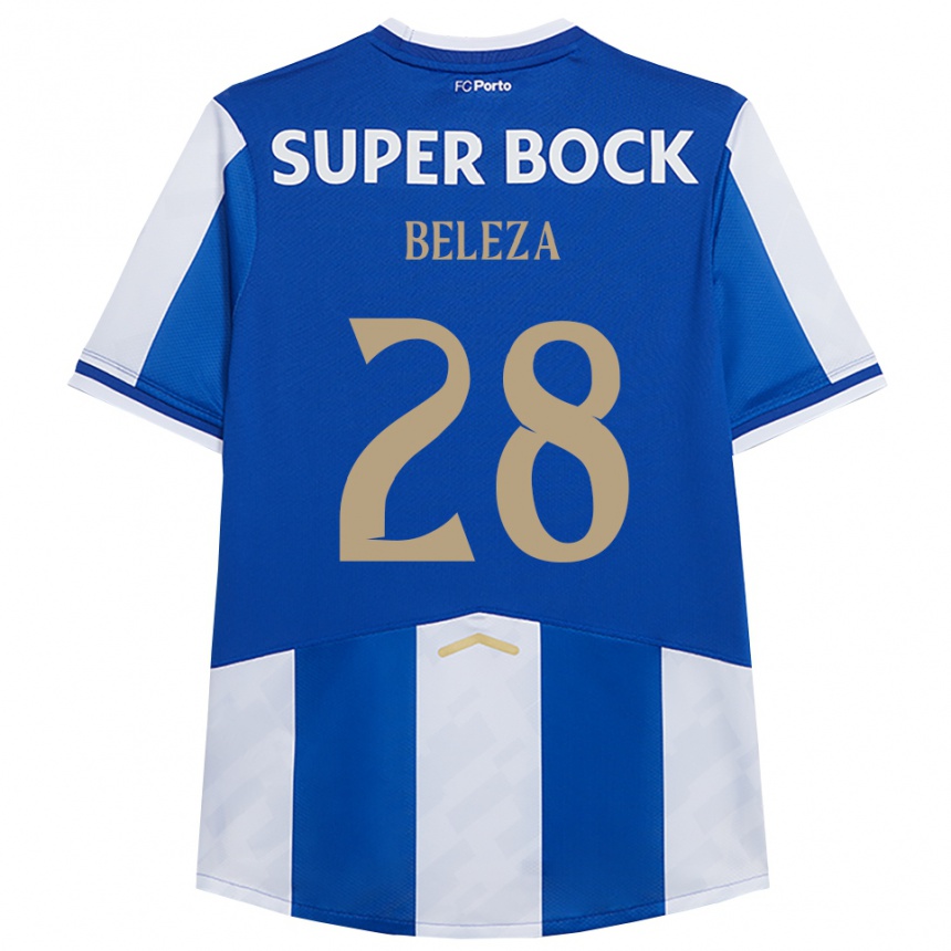 ילדים כדורגל Tatiana Beleza #28 כחול לבן ג'רזי ביתית 2025/26