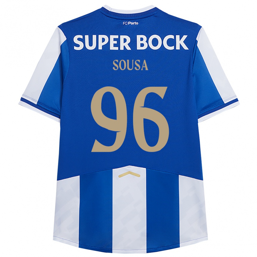 ילדים כדורגל Filipe Sousa #96 כחול לבן ג'רזי ביתית 2025/26