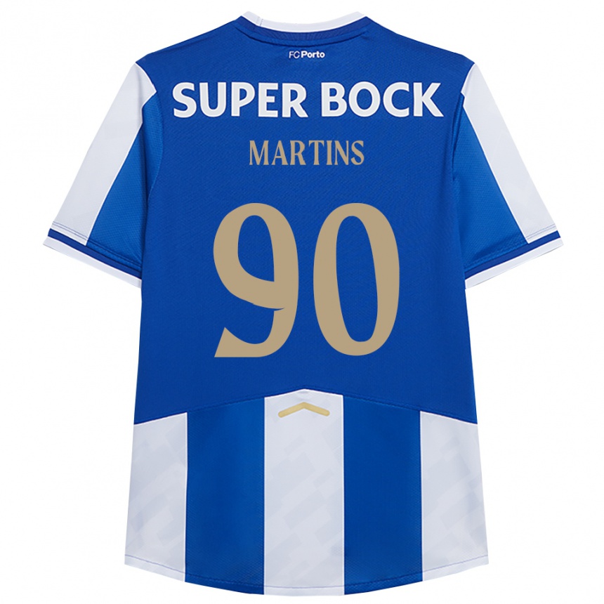 ילדים כדורגל ז'יל #90 כחול לבן ג'רזי ביתית 2025/26