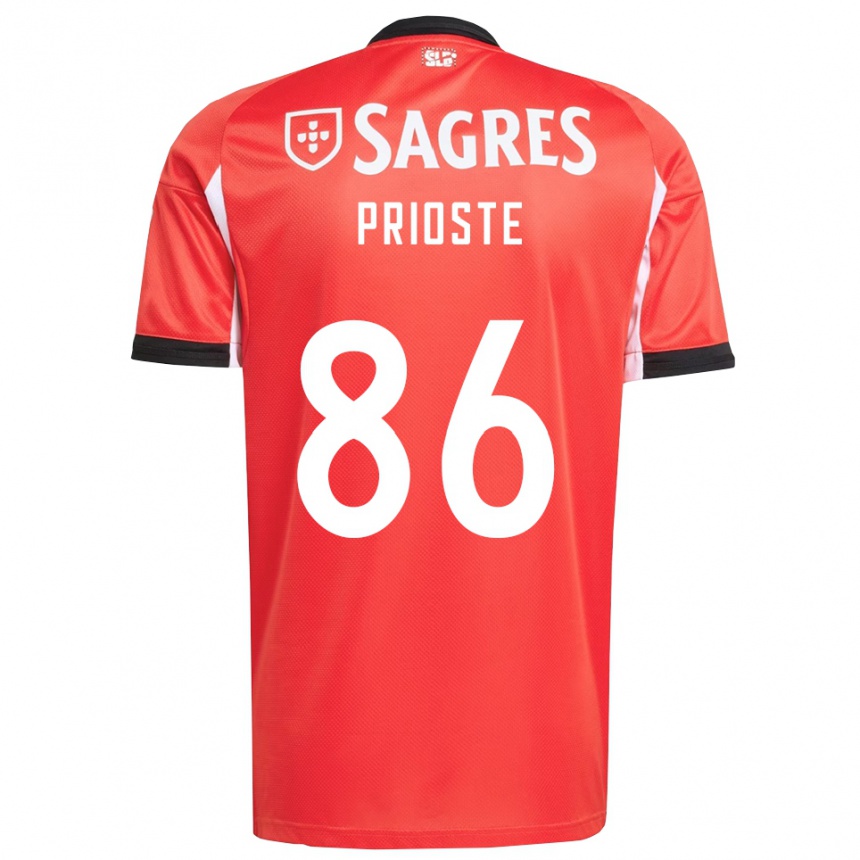 ילדים כדורגל דיוגו פריוסטה #86 אדום לבן ג'רזי ביתית 2025/26