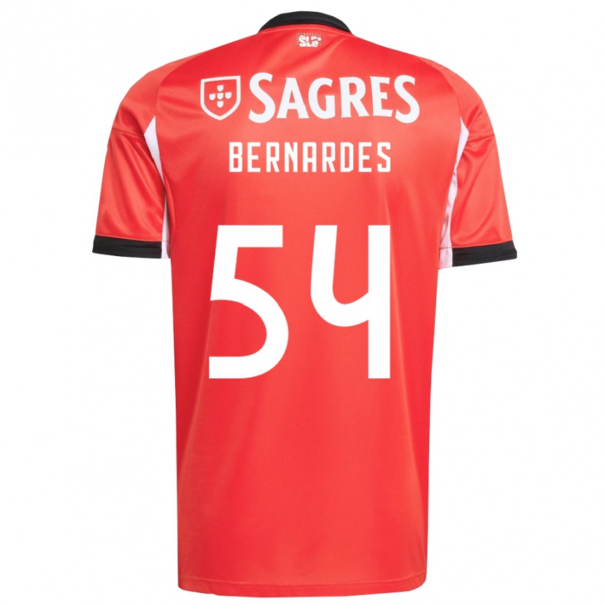 ילדים כדורגל Bernardes #54 אדום לבן ג'רזי ביתית 2025/26