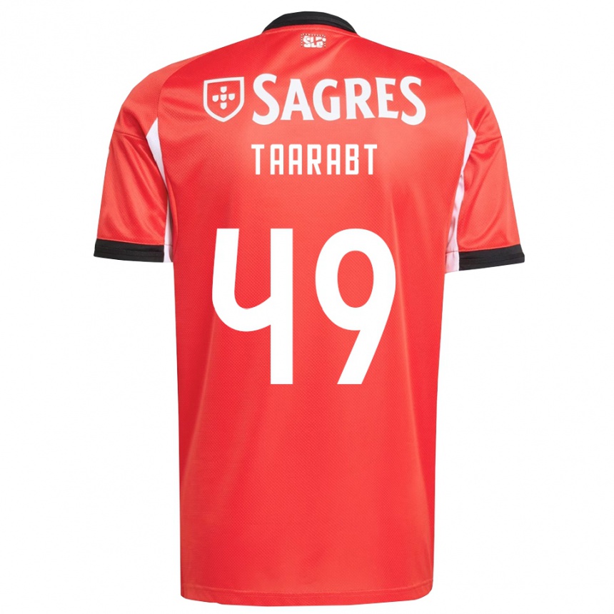 ילדים כדורגל עאדל טעראבט #49 אדום לבן ג'רזי ביתית 2025/26