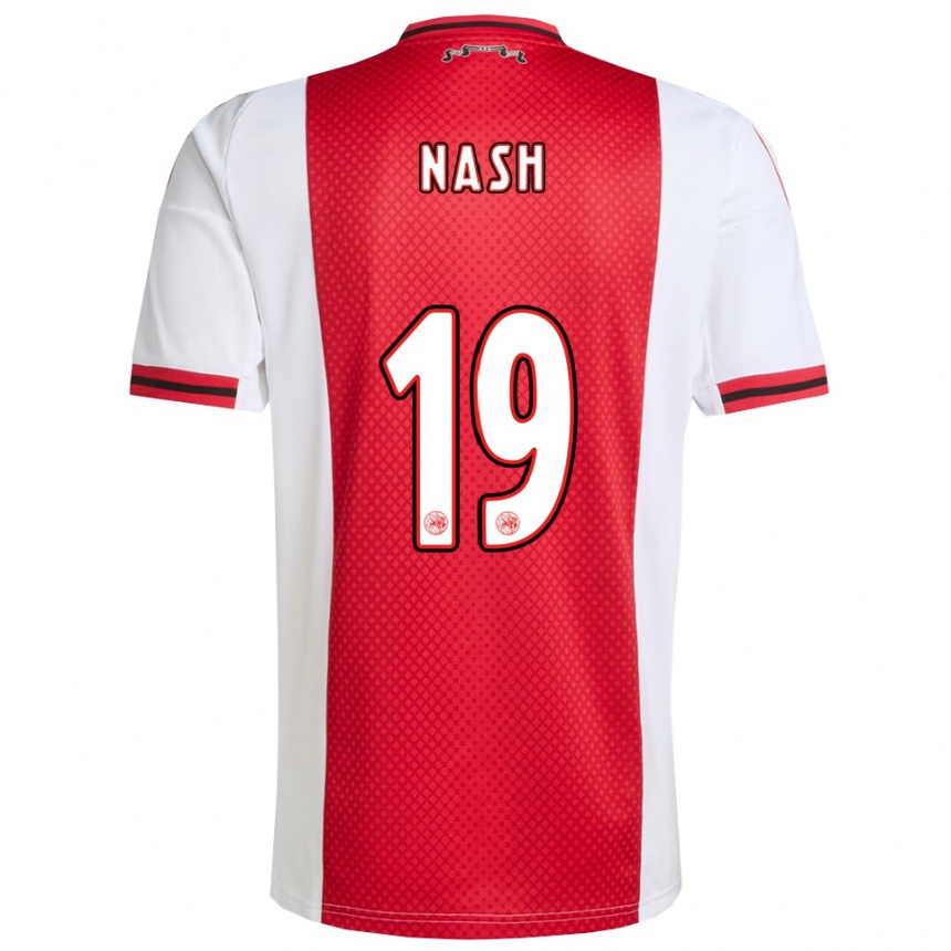 ילדים כדורגל Pharell Nash #19 אדום לבן ג'רזי ביתית 2025/26
