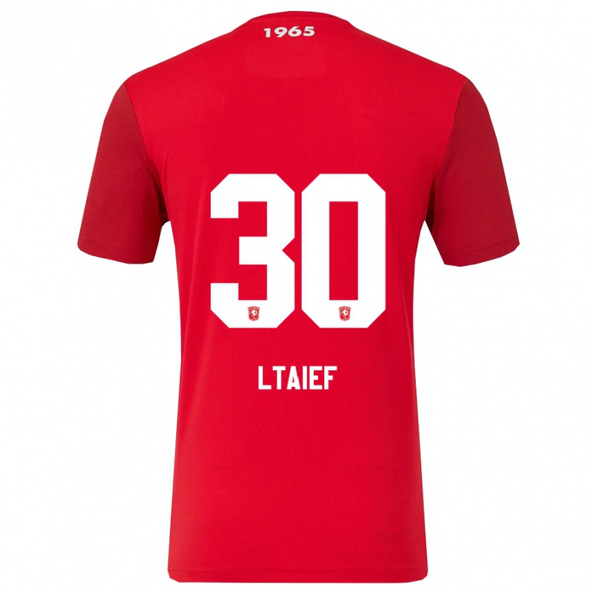 ילדים כדורגל Sayfallah Ltaief #30 אדום לבן ג'רזי ביתית 2025/26