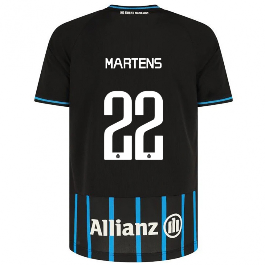 ילדים כדורגל Quinze Martens #22 שחור כחול ג'רזי ביתית 2025/26