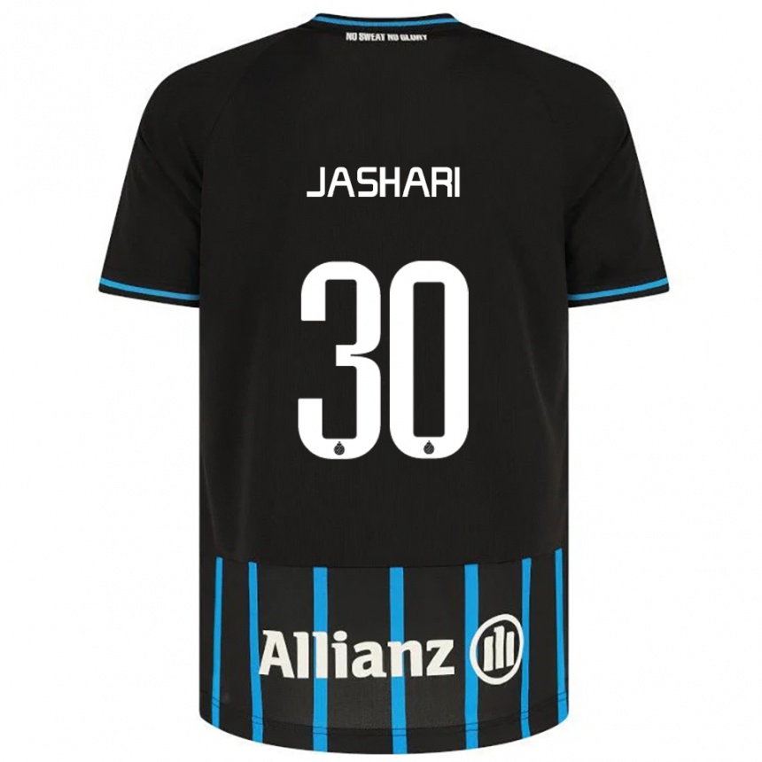 ילדים כדורגל ארדון ישארי #30 שחור כחול ג'רזי ביתית 2025/26