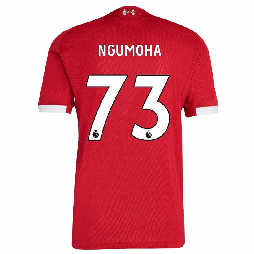 ילדים כדורגל Rio Ngumoha #73 אדום לבן ג'רזי ביתית 2025/26