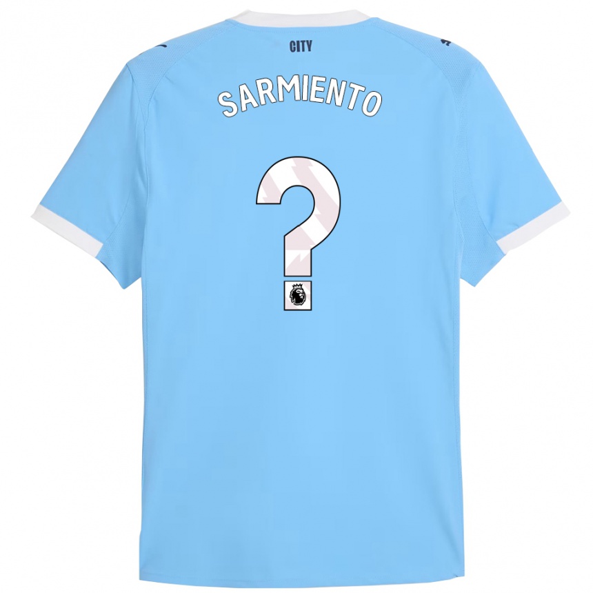 ילדים כדורגל דריו סרמיינטו #0 תכלת לבן ג'רזי ביתית 2025/26