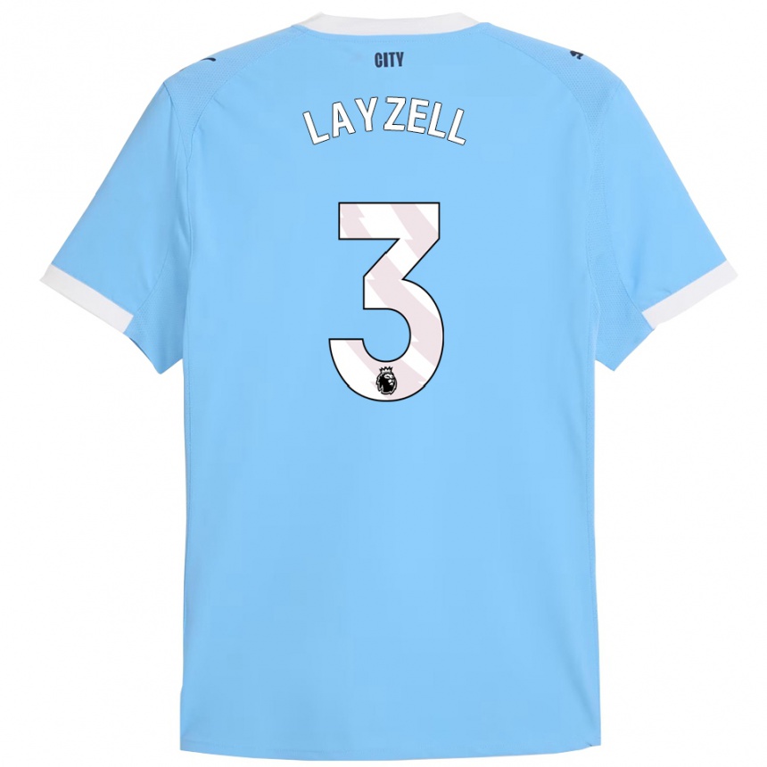 ילדים כדורגל נעמי לייזל #3 תכלת לבן ג'רזי ביתית 2025/26