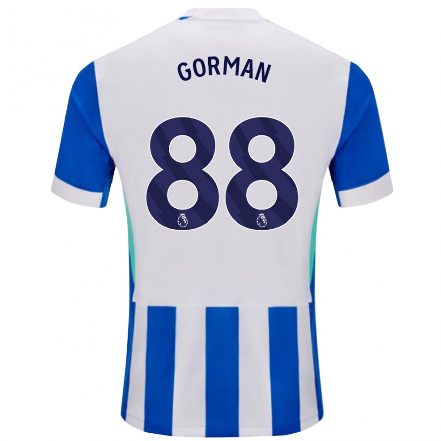 ילדים כדורגל רוני גורמן #88 כחול לבן ג'רזי ביתית 2025/26