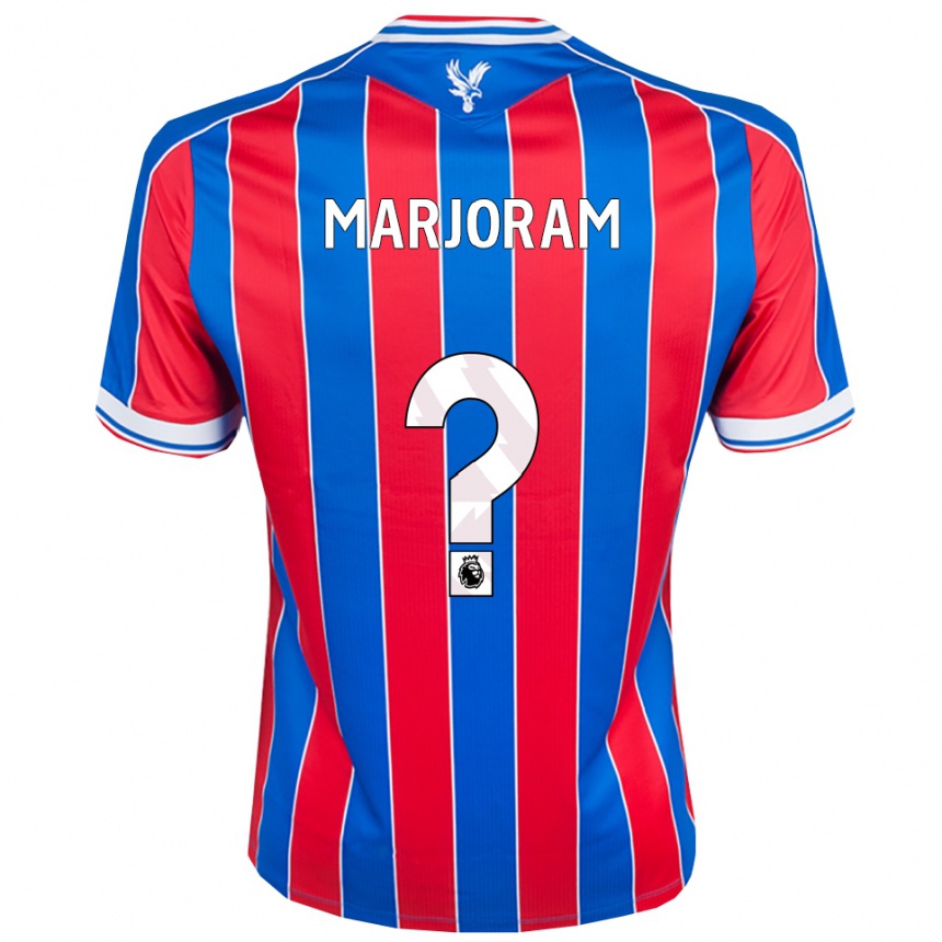 ילדים כדורגל Finley Marjoram #0 כחול אדום לבן ג'רזי ביתית 2025/26