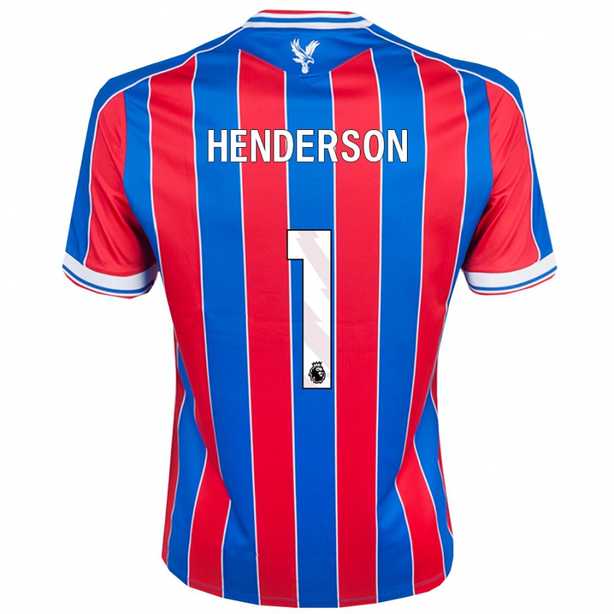 ילדים כדורגל דין הנדרסון #1 כחול אדום לבן ג'רזי ביתית 2025/26 ילדים כדורגל דין הנדרסון #1 כחול אדום לבן ג'רזי ביתית 2025/26