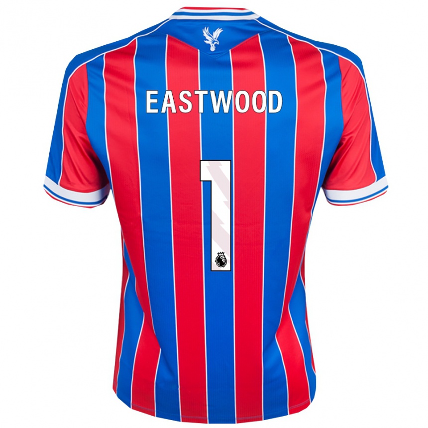 ילדים כדורגל Billy Eastwood #1 כחול אדום לבן ג'רזי ביתית 2025/26