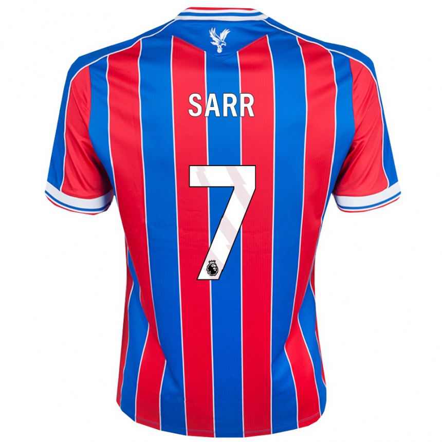 ילדים כדורגל איסמאילה סאר #7 כחול אדום לבן ג'רזי ביתית 2025/26