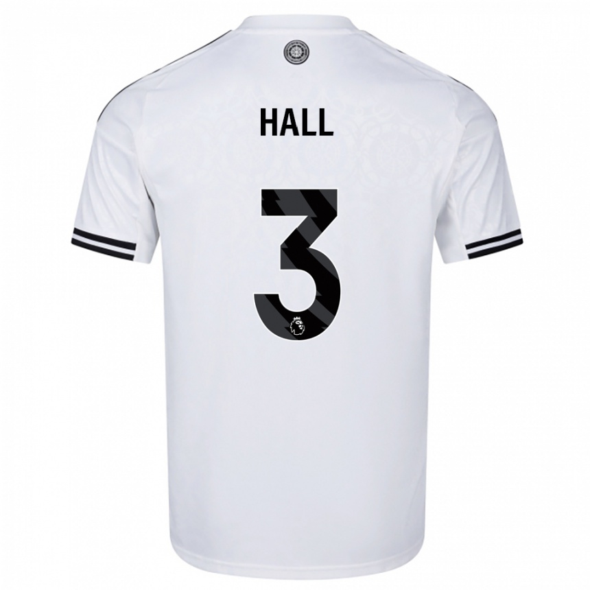 ילדים כדורגל Marcel Hall #3 לבן שחור ג'רזי ביתית 2025/26