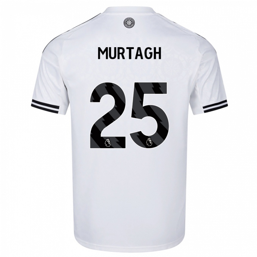 ילדים כדורגל Ruby Murtagh #25 לבן שחור ג'רזי ביתית 2025/26