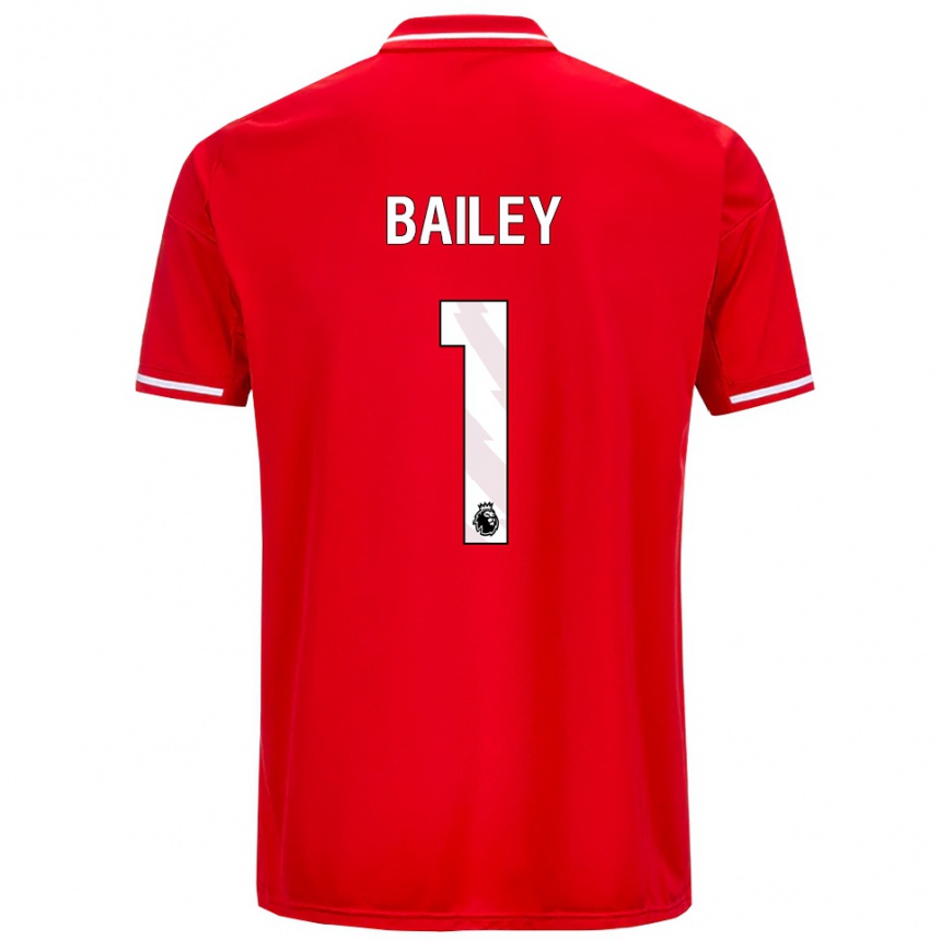 ילדים כדורגל Joe Bailey #1 אדום לבן ג'רזי ביתית 2025/26