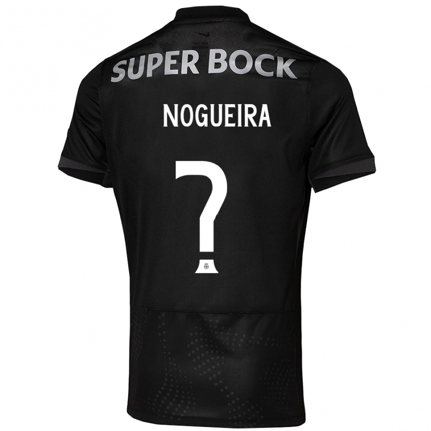 ילדים כדורגל Rodrigo Nogueira #0 שחור לבן הרחק ג'רזי 2025/26