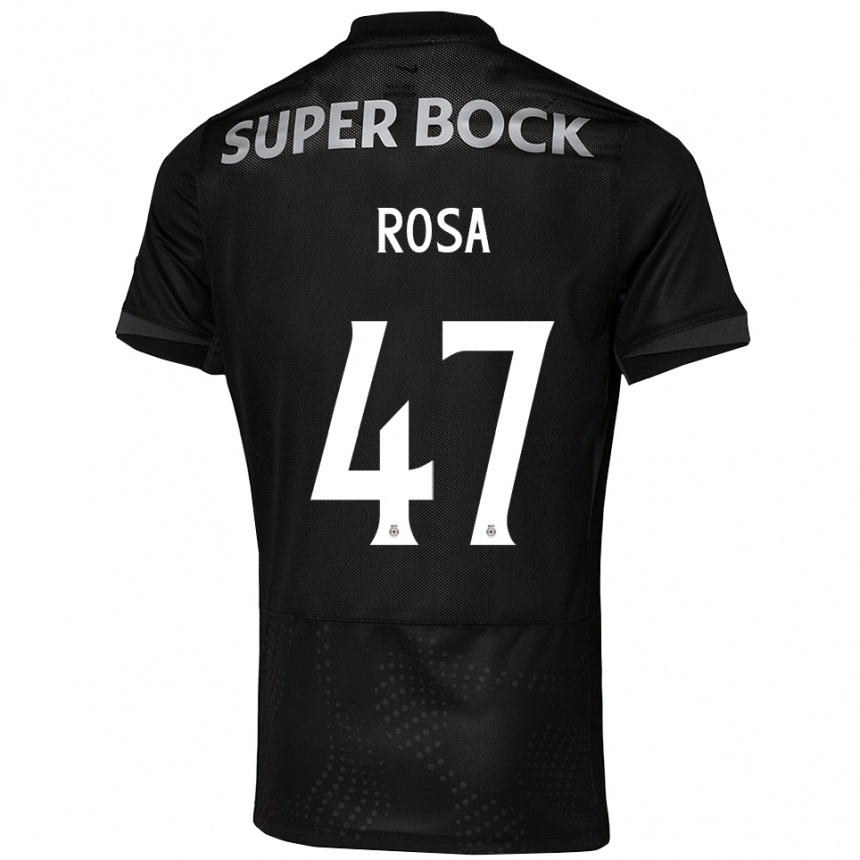 ילדים כדורגל Mariana Rosa #47 שחור לבן הרחק ג'רזי 2025/26