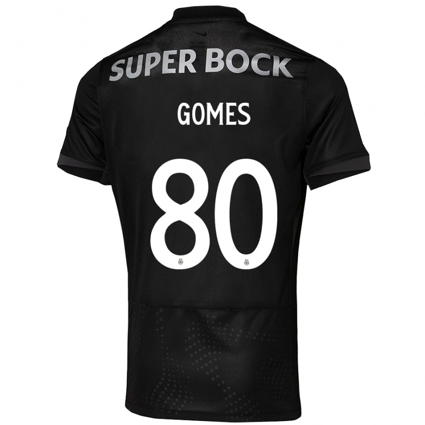 ילדים כדורגל לואיס גומס #80 שחור לבן הרחק ג'רזי 2025/26