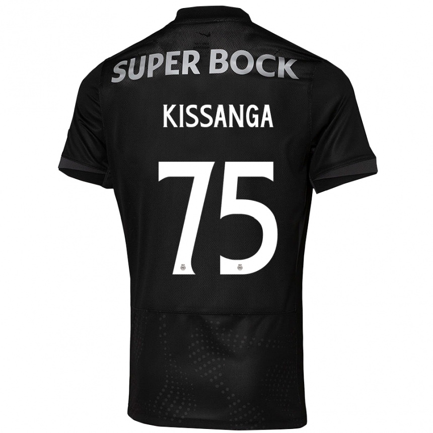 ילדים כדורגל מנואל קיסנגה #75 שחור לבן הרחק ג'רזי 2025/26