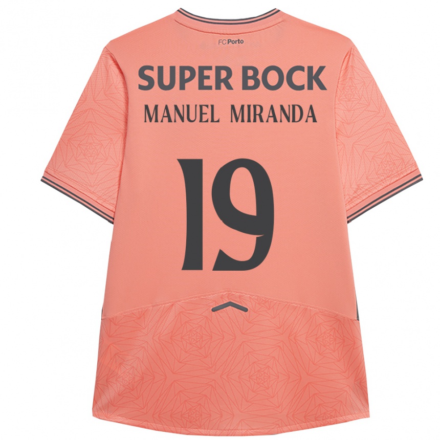 ילדים כדורגל Manuel Miranda #19 ורוד נייבי הרחק ג'רזי 2025/26