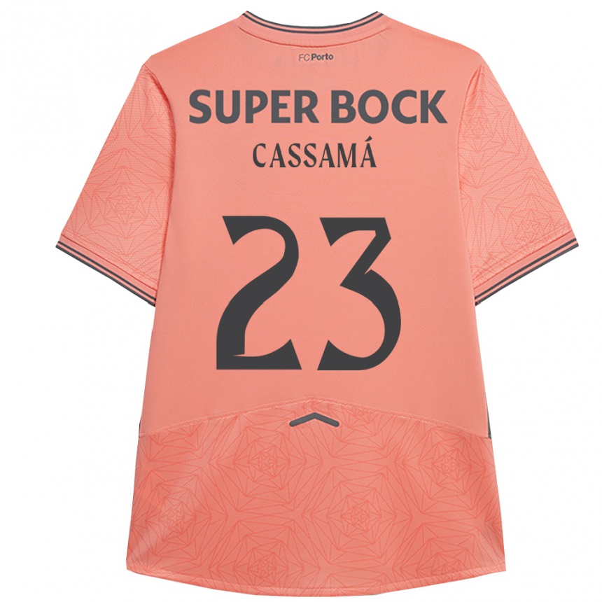 ילדים כדורגל Abdu Cassamá #23 ורוד נייבי הרחק ג'רזי 2025/26