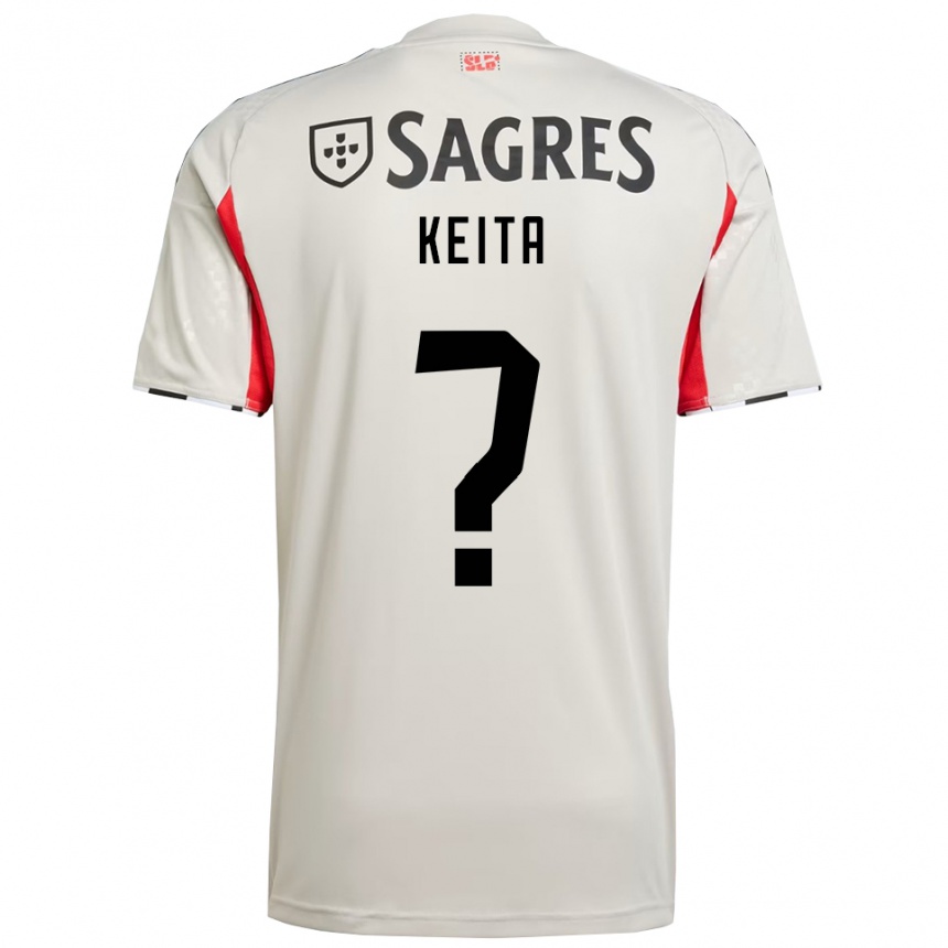 ילדים כדורגל Modibo Keita #0 לבן מלוכלך אדום הרחק ג'רזי 2025/26