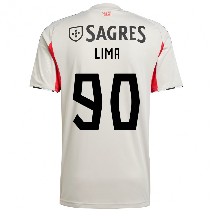 ילדים כדורגל Ivan Lima #90 לבן מלוכלך אדום הרחק ג'רזי 2025/26