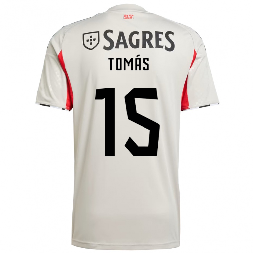 ילדים כדורגל Tomás Ferreira #15 לבן מלוכלך אדום הרחק ג'רזי 2025/26