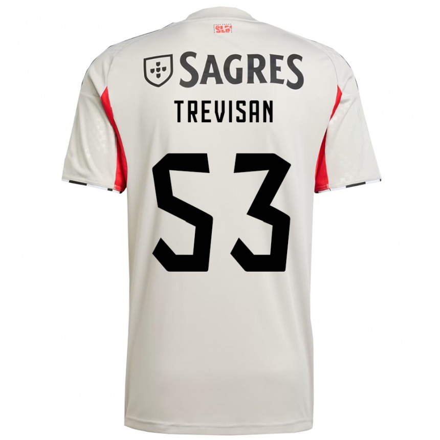 ילדים כדורגל Jelani Trevisan #53 לבן מלוכלך אדום הרחק ג'רזי 2025/26