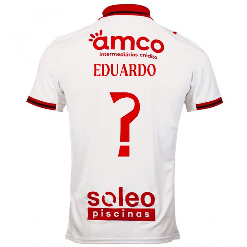 ילדים כדורגל Eduardo Costa #0 לבן אדום הרחק ג'רזי 2025/26