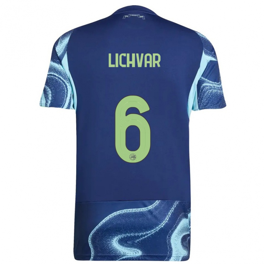 ילדים כדורגל Roman Lichvar #6 נייבי תכלת הרחק ג'רזי 2025/26
