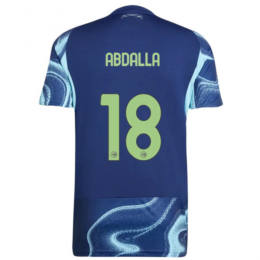 ילדים כדורגל Mohamed Abdalla #18 נייבי תכלת הרחק ג'רזי 2025/26