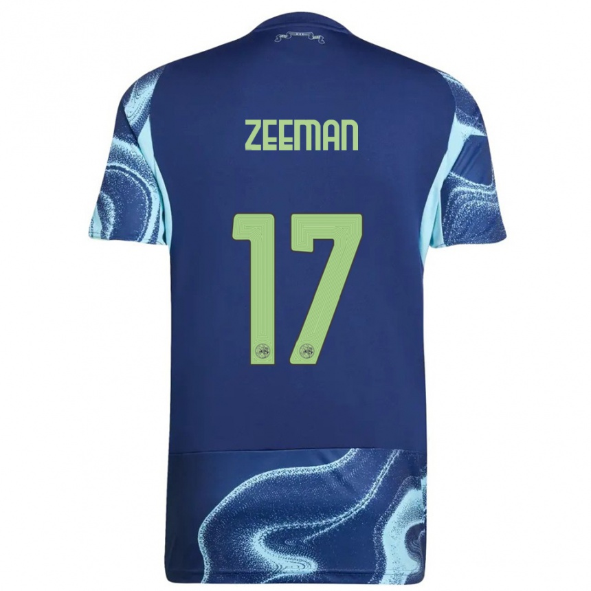 ילדים כדורגל קלי זימן #17 נייבי תכלת הרחק ג'רזי 2025/26