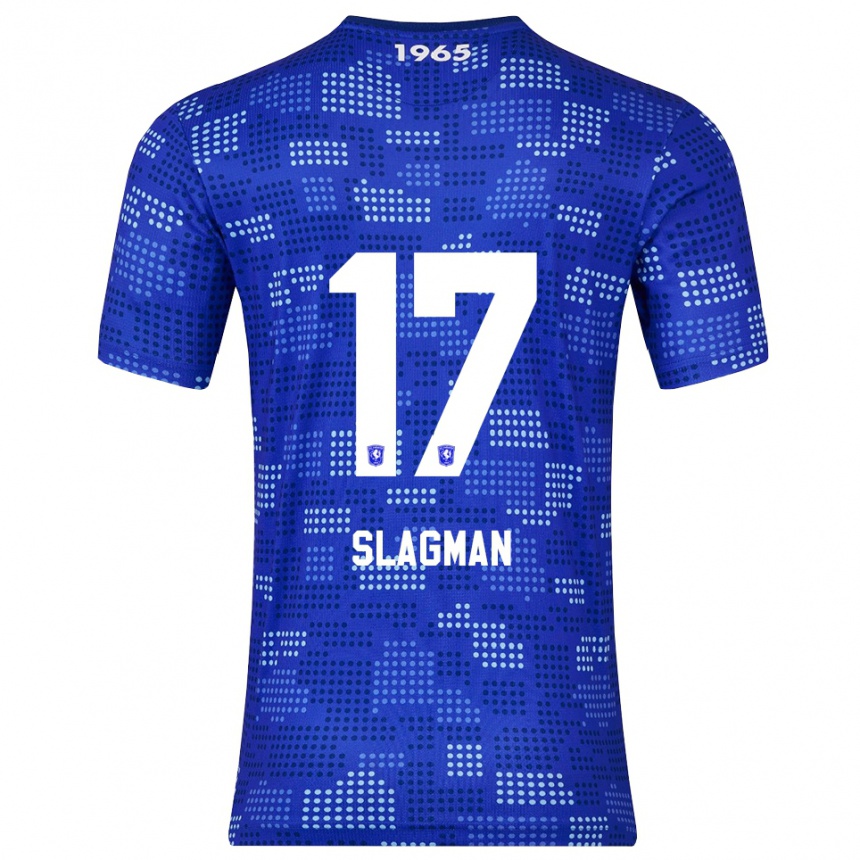 ילדים כדורגל Thom Slagman #17 כחול תכלת הרחק ג'רזי 2025/26
