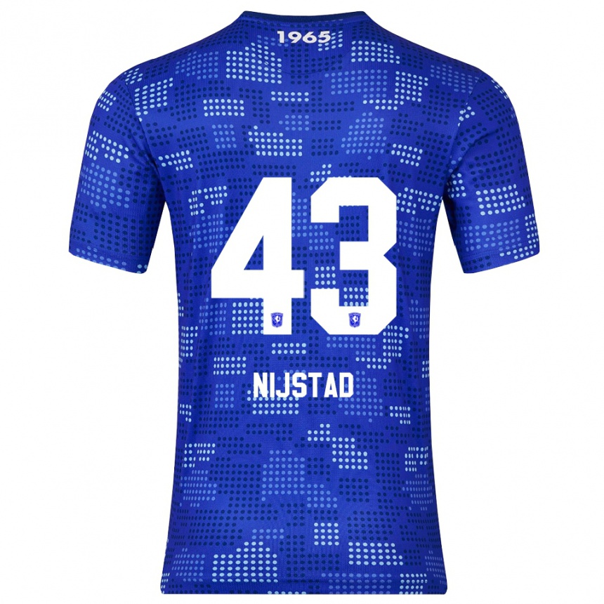 ילדים כדורגל Ruud Nijstad #43 כחול תכלת הרחק ג'רזי 2025/26