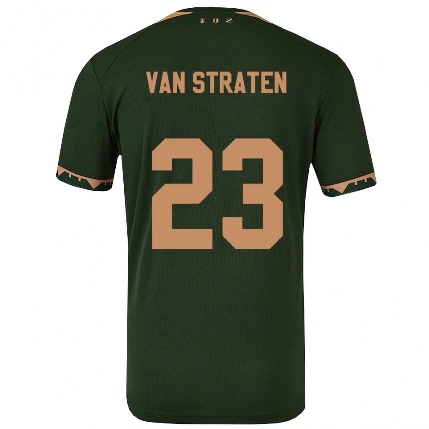 ילדים כדורגל דיקה ואן סטראטן #23 ירוק זהב הרחק ג'רזי 2025/26