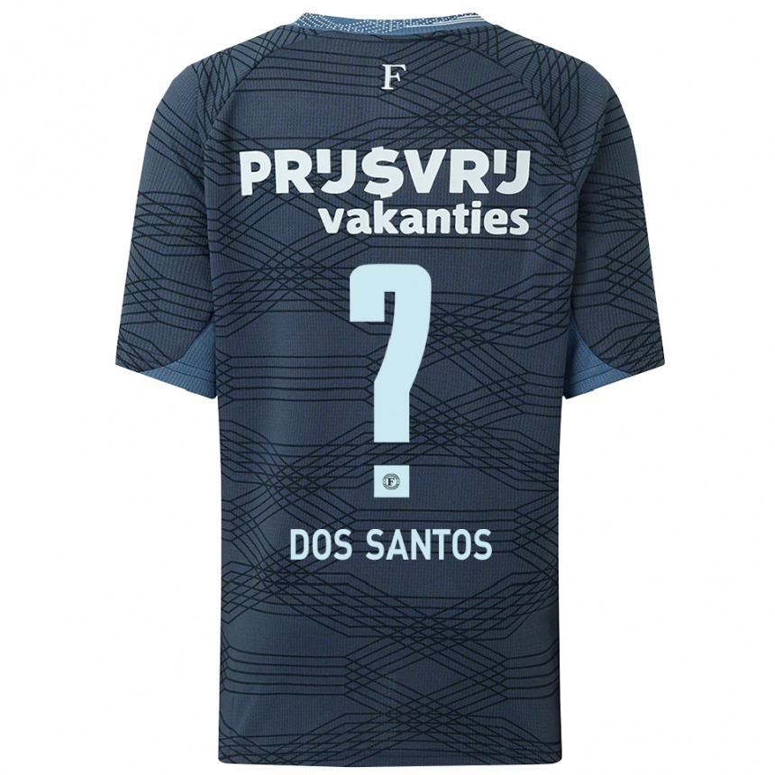 ילדים כדורגל D'angelo Dos Santos #0 שחור אפור הרחק ג'רזי 2025/26
