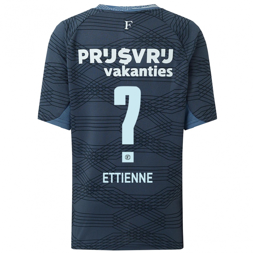 ילדים כדורגל Jayden Ettienne #0 שחור אפור הרחק ג'רזי 2025/26