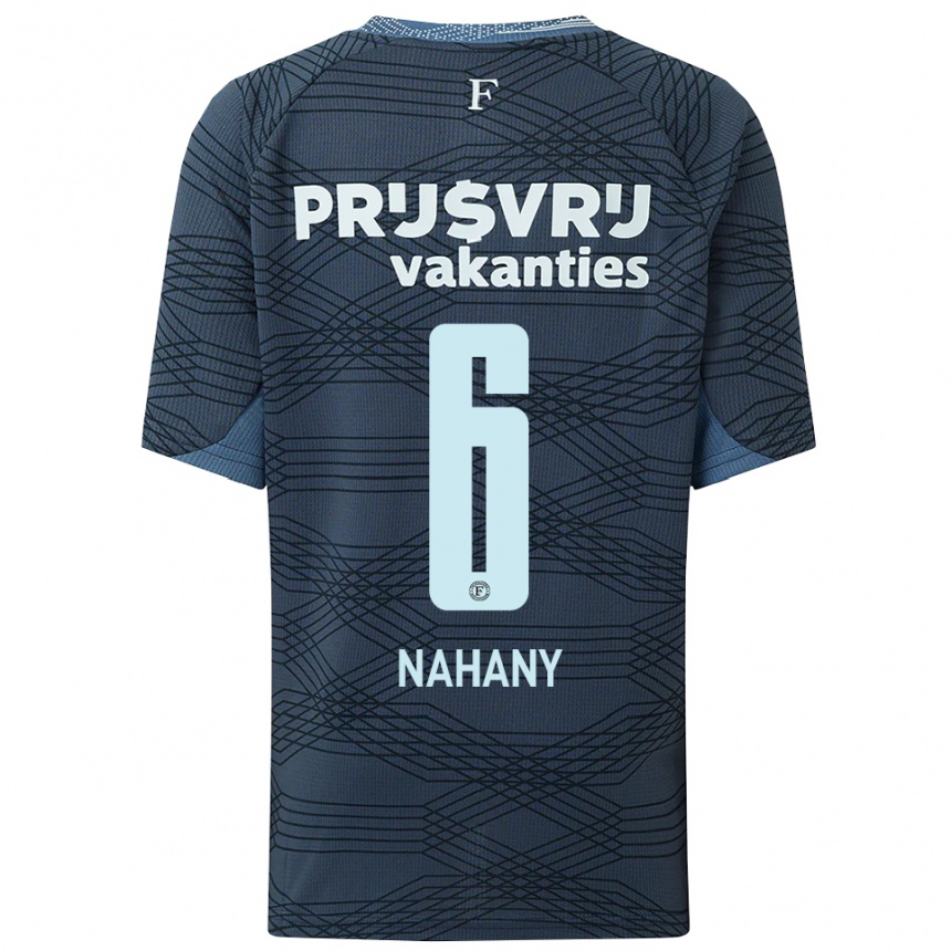 ילדים כדורגל Arman Nahany #6 שחור אפור הרחק ג'רזי 2025/26