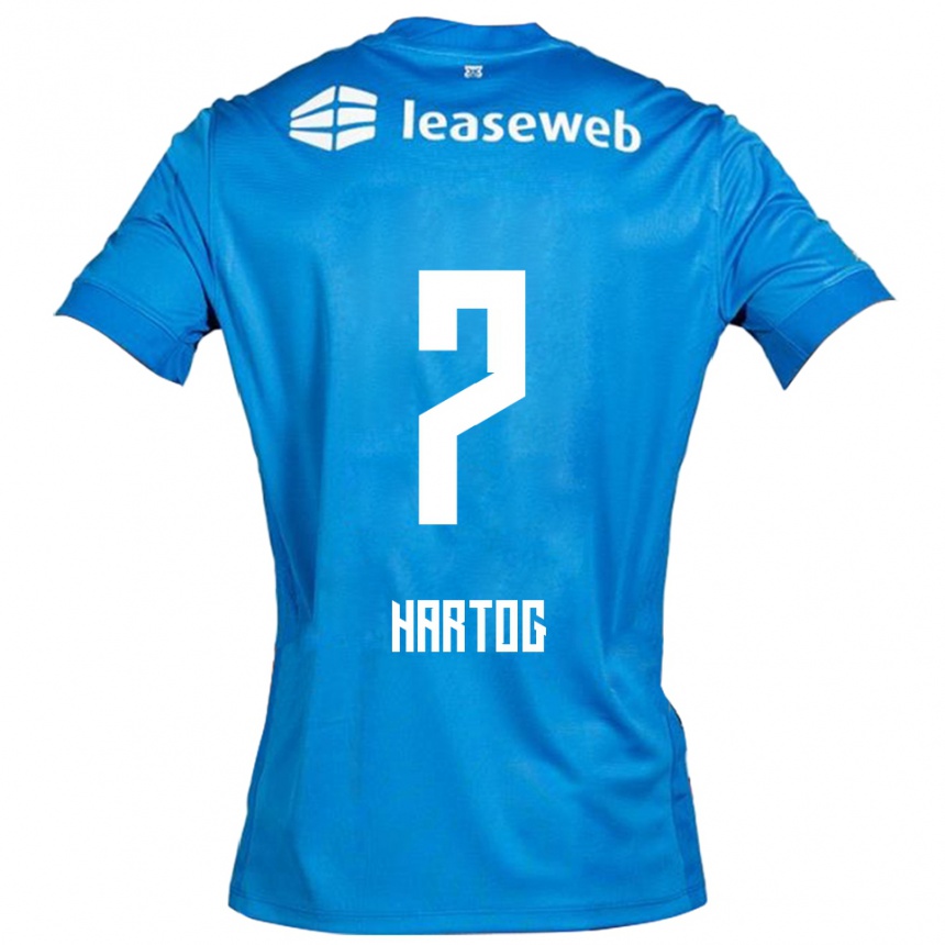 ילדים כדורגל ג׳ספר הרטוג #7 כחול לבן הרחק ג'רזי 2025/26