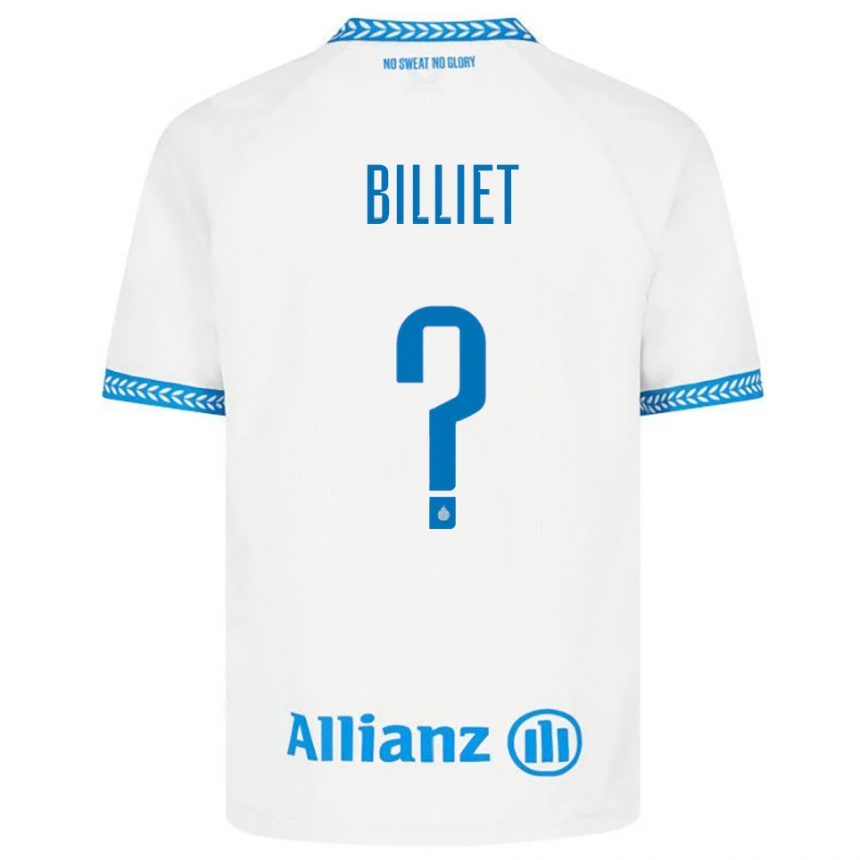ילדים כדורגל Jonah Billiet #0 כחול לבן הרחק ג'רזי 2025/26