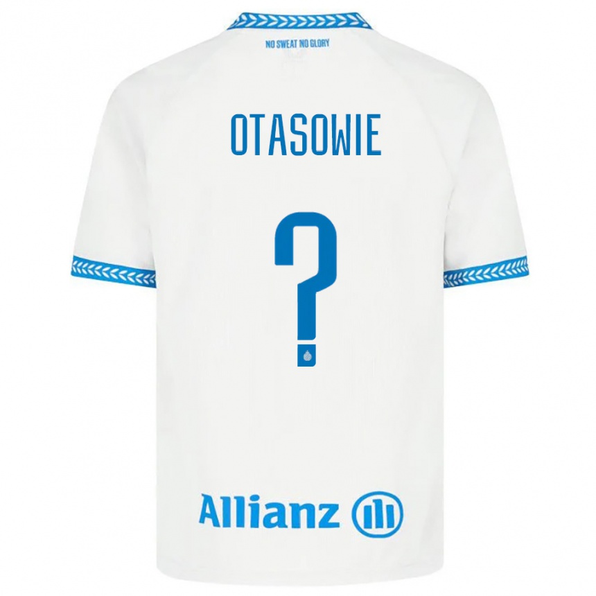 ילדים כדורגל אוון אוטסווי #0 כחול לבן הרחק ג'רזי 2025/26