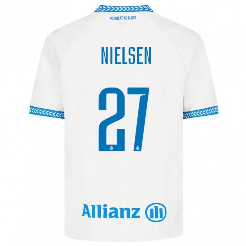 ילדים כדורגל קספר נילסן #27 כחול לבן הרחק ג'רזי 2025/26