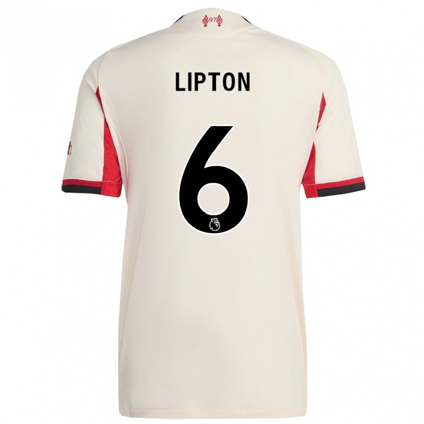 ילדים כדורגל Joe Lipton #6 לבן שחור הרחק ג'רזי 2025/26
