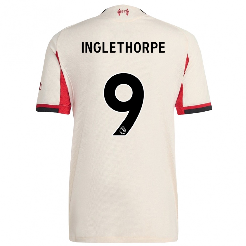 ילדים כדורגל Finn Inglethorpe #9 לבן שחור הרחק ג'רזי 2025/26
